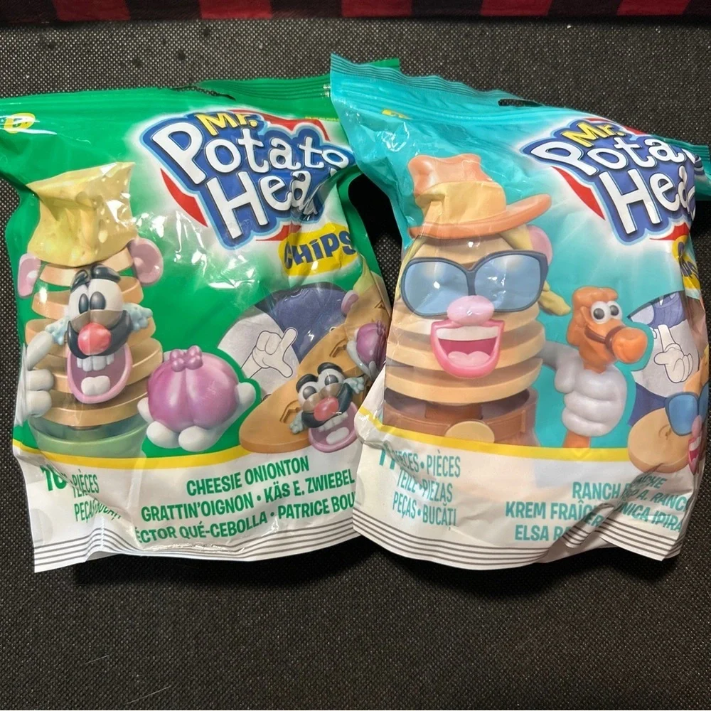 Mr Potato Head Chips, 2 Packs Cheesie Onion, Ranch